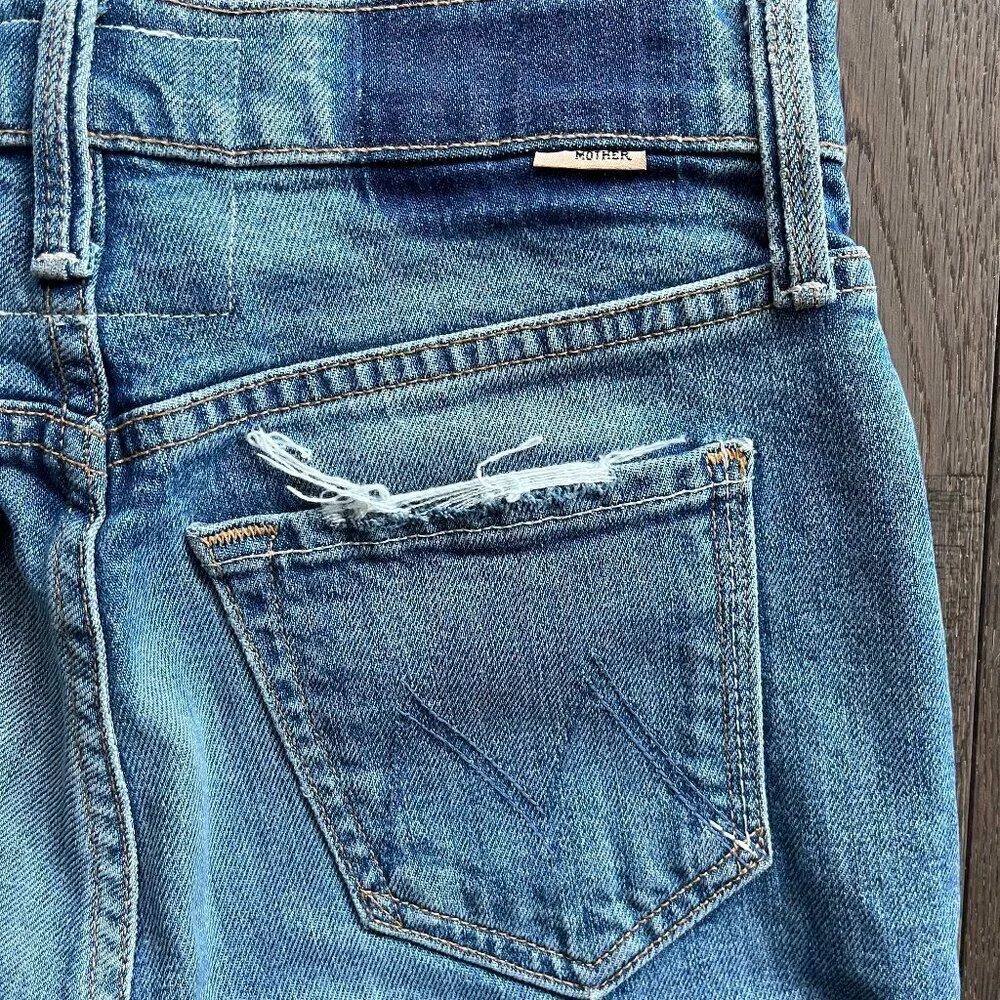 Mother Superior The Tomcat Ankle Jeans Size 25 Button Fly Pray for Hidden Gems